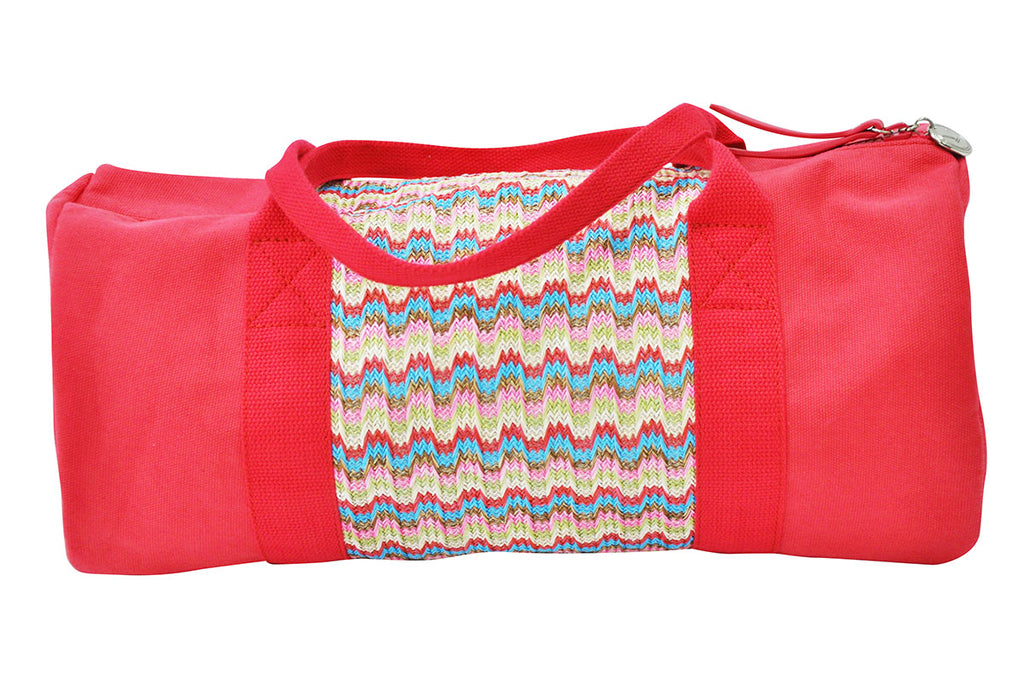 gym bag made of nylon and cotton canvas