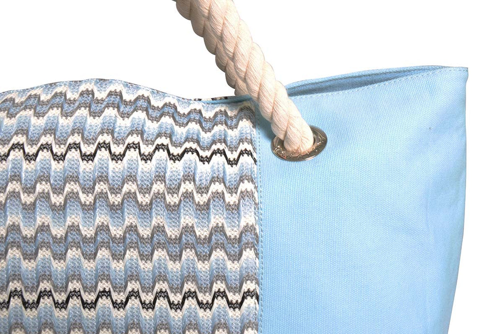 beach bag with cotton handles